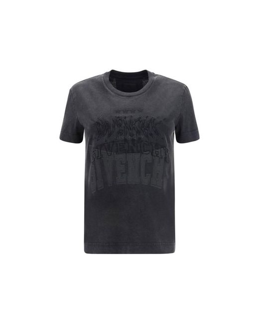 Givenchy Black Cotton Logo T-shirt