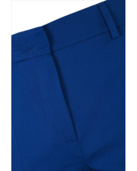 Weekend by Maxmara Blue Cecco Stretch Cotton Trousers