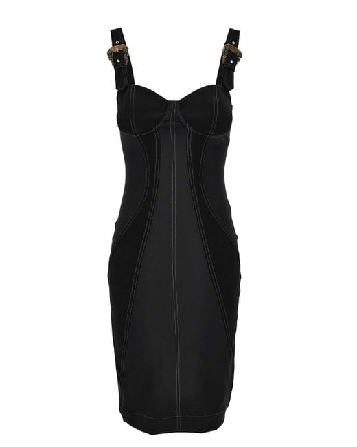 Versace Black Jeans Couture Pencil Dress
