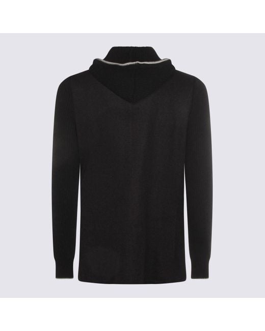 Eleventy Black Grey Wool Blazer for men