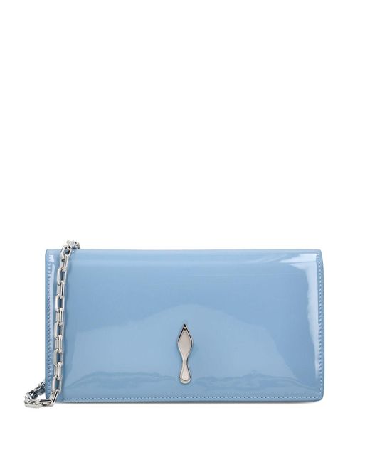 Christian Louboutin Blue Bettina Leather Clutch