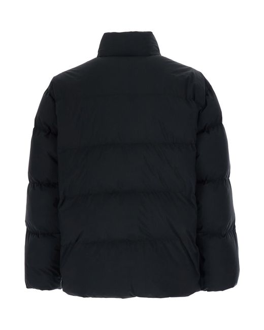 Saint Laurent Black Down Jacket Recycled Polyester Padded for men