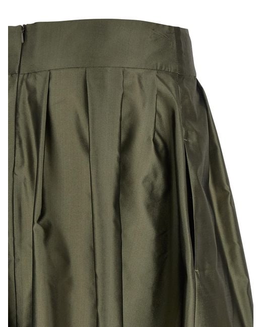 Max Mara Green Polyester Mini Skirt