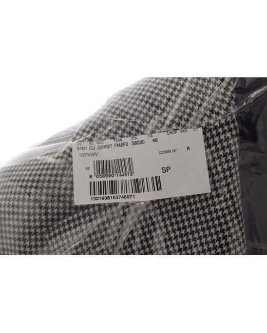 Dolce & Gabbana Black Checkered Single Breasted Jacket Blazer Virgin Wool Clothing for men