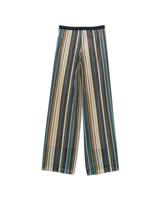 Siyu Green Zoe Wide-Leg Trousers