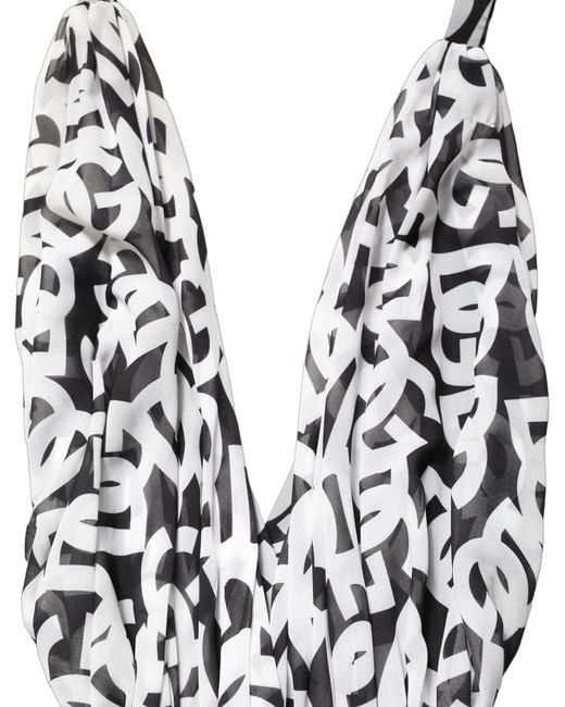 Dolce & Gabbana Black Logo Sleeveless Floor Length Maxi Dress And Polyester