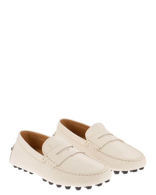 Tod's Natural Moccasins With Macro