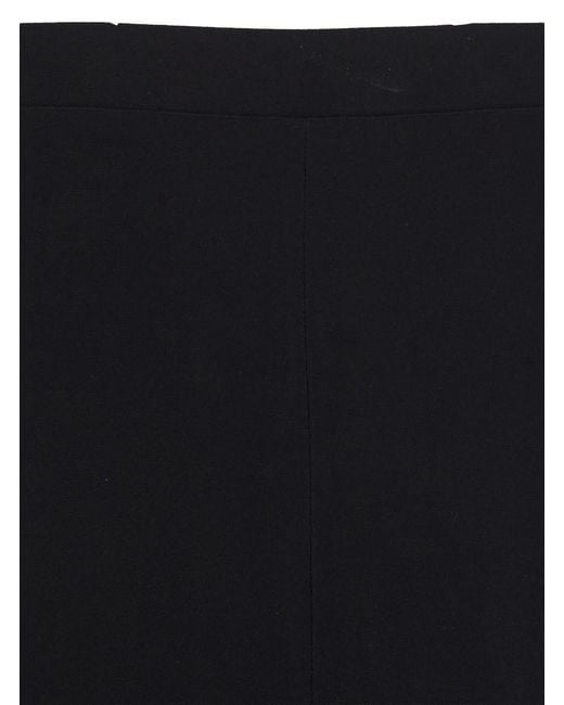 Norma Kamali Black Trousers Bias Tech Fabric Polyester