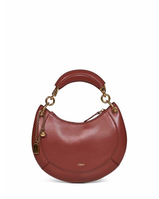 Chloé Brown Hobo Bag Banana Small Blushy