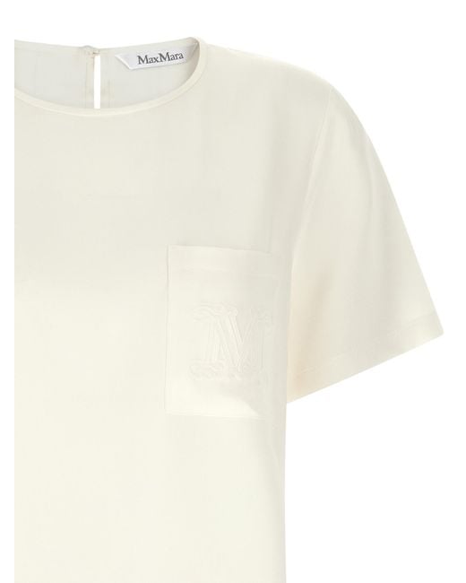 Max Mara White 'Mxmpagano' Blouse