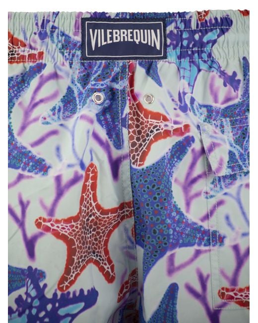 Vilebrequin Blue Glowed Stars Boardshorts for men