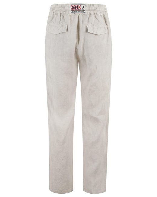 Mc2 Saint Barth Gray Calais Drawstring Track Pants for men