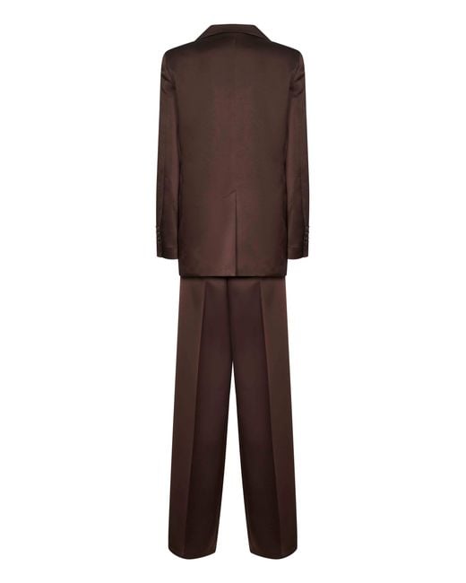 Blanca Vita Brown Coffee Satin Telvera Suit Synthetic