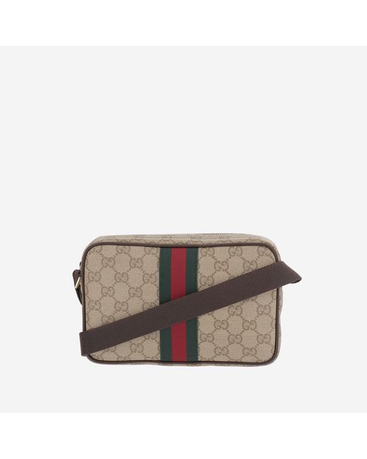 Gucci Natural Mini Gg Shoulder Bag Cotton