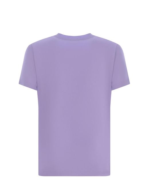 Dondup Purple T-Shirt D Made Of Cotton