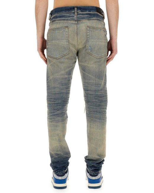 Amiri Blue Distressed Jeans for men