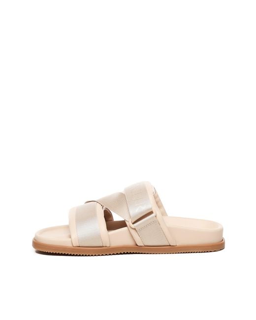 Moncler White Slide Mon Summer