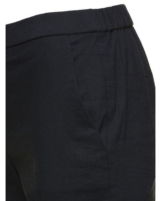 Theory Black Pull On Trousers