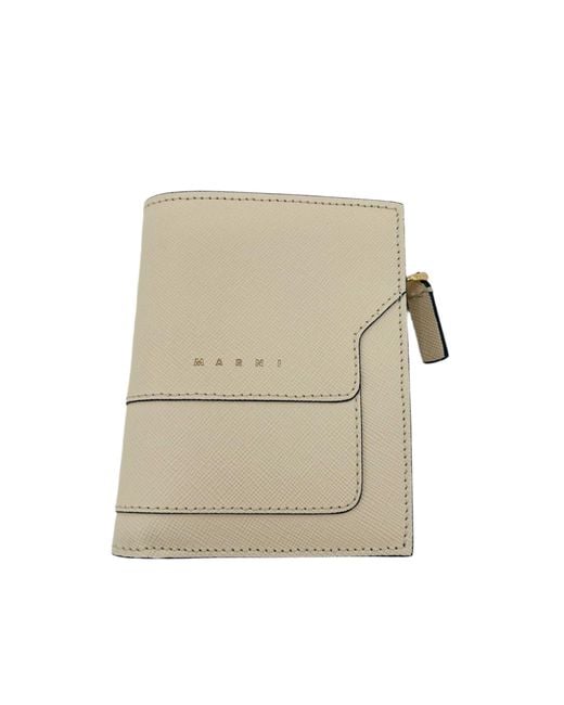 Marni Natural Leather Bifold Wallet