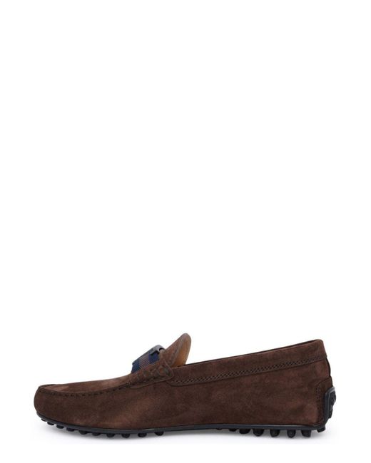 Mocassini \u0026 Scarpe da barca | uomo mocassino gommini in pelle TESTA DI MORO  Marrone | Tod's Uomo ~ Ematch