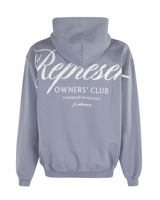 Represent Blue Owners Club Script Hoodie for men