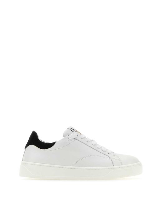 Lanvin White Leather Ddbo Sneakers
