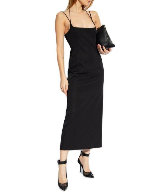 The Attico Black Slip Dress