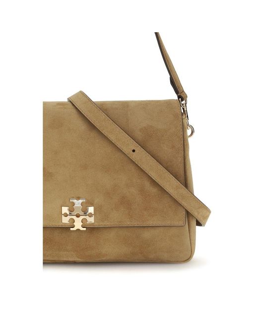 Tory Burch Natural Beige Calf Leather Bos Taurus Shoulder Bag