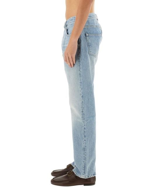 Valentino Blue Pants Cotton Jean for men