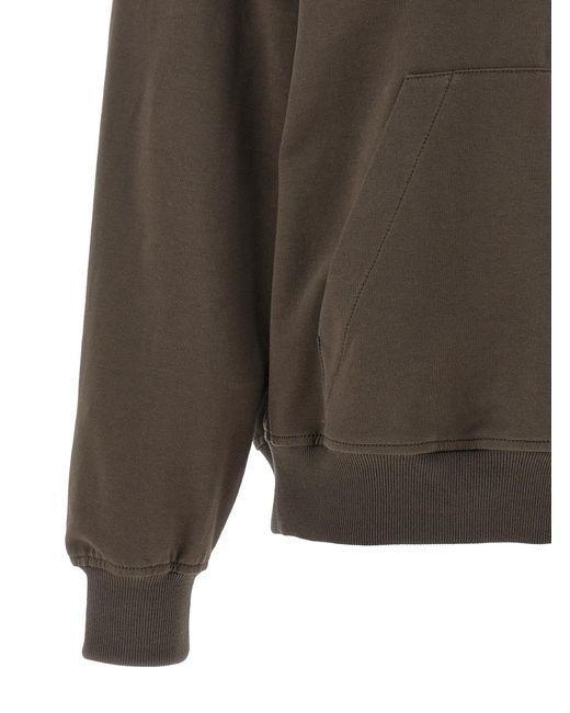 Brunello Cucinelli Gray Cotton Hoodie Clothing