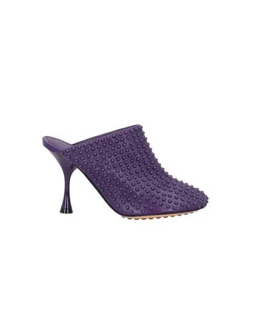 Bottega Veneta Purple 90Mm Dot Mules