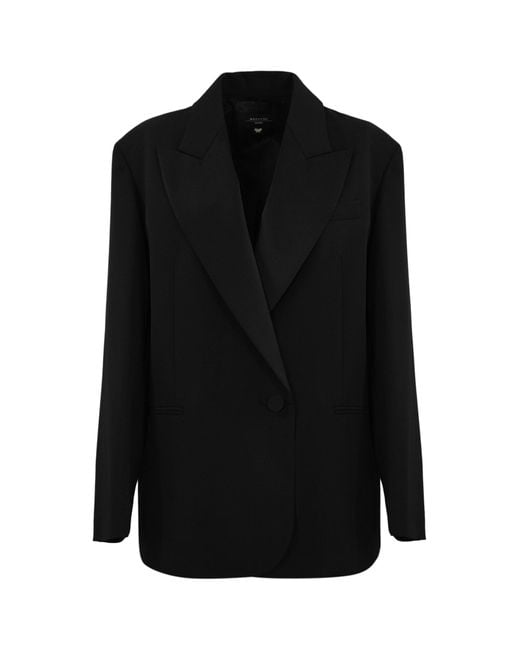 Weekend by Maxmara Black Sava Oversized Blazer
