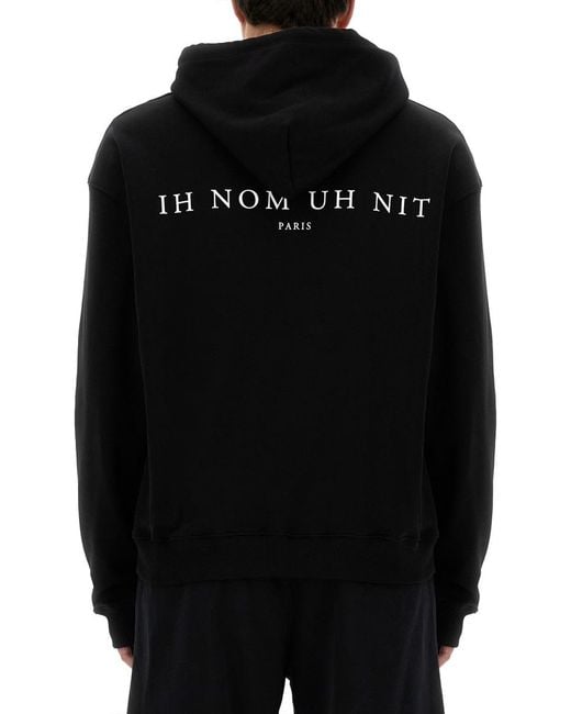 Ih Nom Uh Nit Black Sweatshirt With Future Mask for men