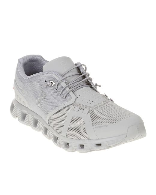On Shoes Gray Running Fabric Bottom Sneakers for men