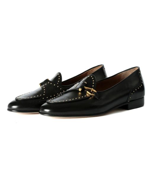 Edhen Milano Black Calf Leather Comporta Loafers for men