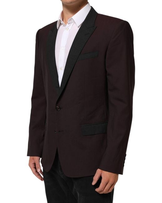 Dolce & Gabbana Black Wool 2 Buttons Suit Jacket Blazer 03+Wv