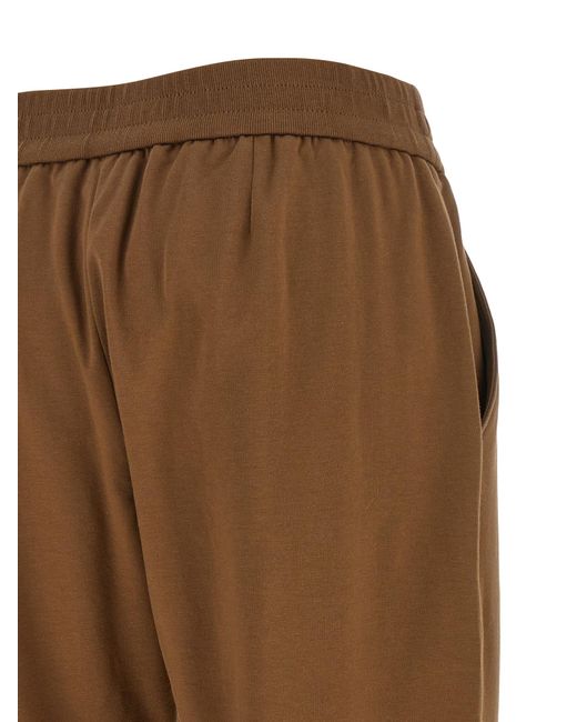 Brunello Cucinelli Brown Cotton Joggers (Workout Pants)
