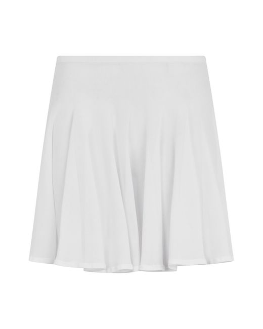 Alaïa White Mini Skirt Fine-Knit Viscose
