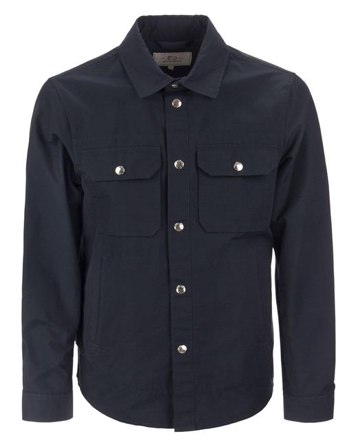 Woolrich Cotton Cruiser - Shirt Jacket In Eco Ramar in Blue for Men - Lyst