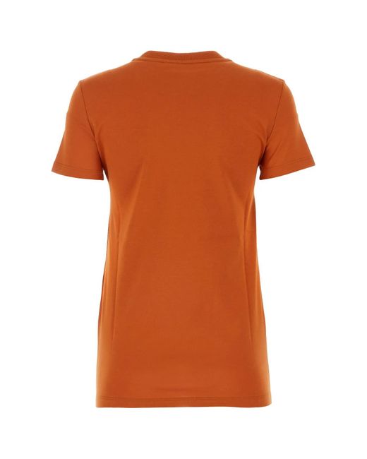 Max Mara Orange Dark Cotton Taverna T-Shirt