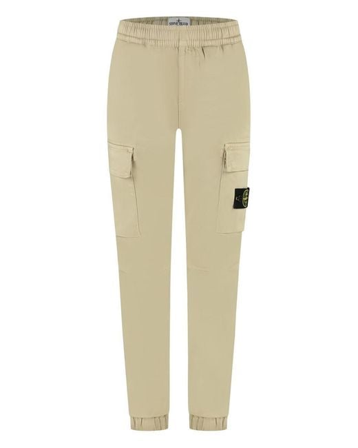 Stone Island Natural Junior Trousers Cotton; Elastane for men