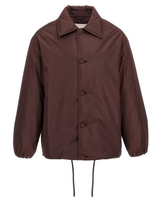 Jil Sander Brown Down Blouson 08' Jacket for men