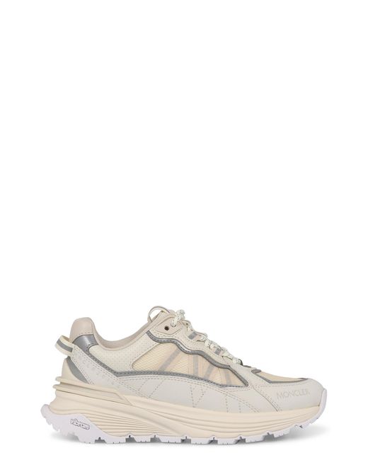 Moncler White Lite Low-Top Sneakers Polyamide Trainers