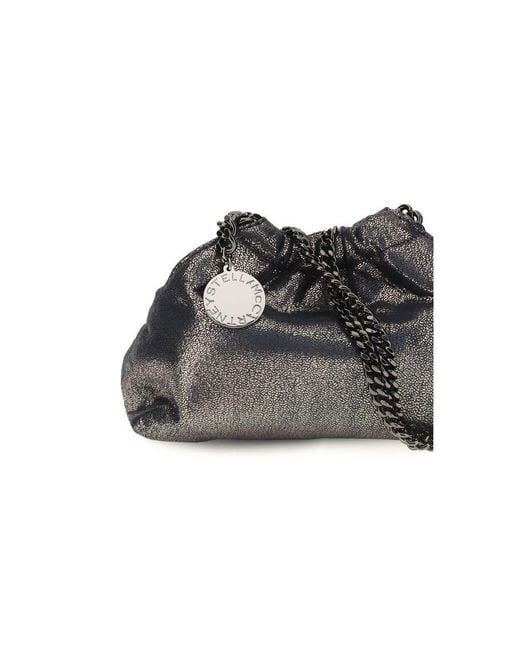 Stella McCartney Black Blue Polyester Shoulder Bag