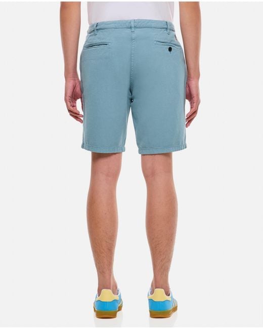 Paul Smith Blue Cotton Shorts for men