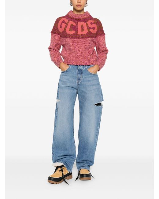 ICON DENIM Blue Ripped Jeans