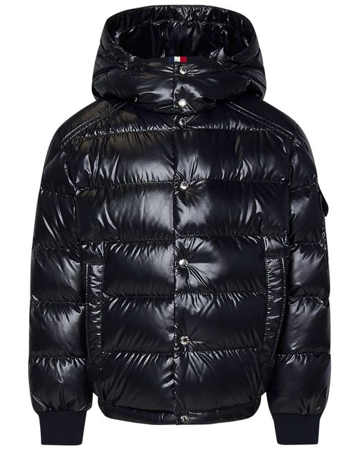 Moncler Black Down Jacket Padded for men