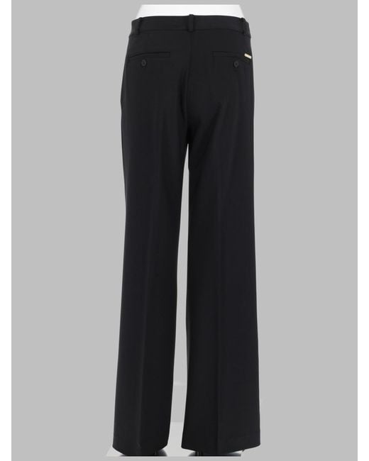 MICHAEL Michael Kors Black Trousers Wool Elastane