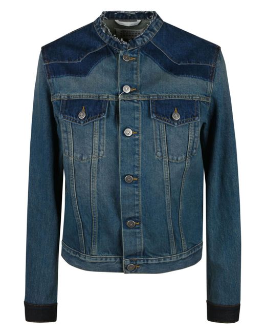 Maison Margiela Women's Buttoned Pocket Denim Jacket - Blue - Denim Jackets - Shop Lyst SS22
