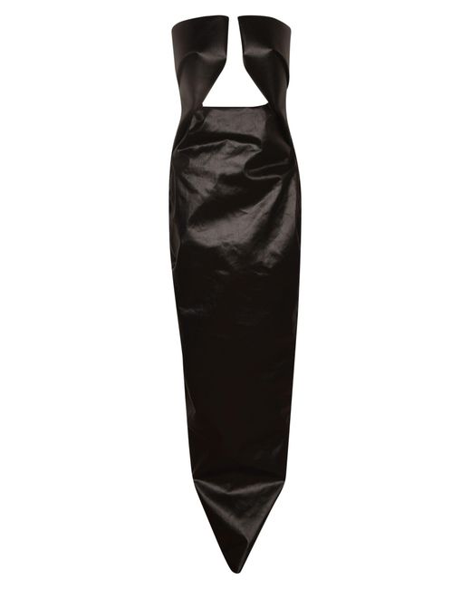 Rick Owens Black Prong Gown Dresses